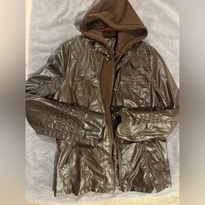 Faux leather jacket